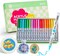 36 Colors Acrylic Paint Pens – Brush Tip Acrylic Markers, Waterproof & Quick-Drying, Perfect for Rock Painting, Glass, Wood, Egg, DIY Crafts & Art Projects